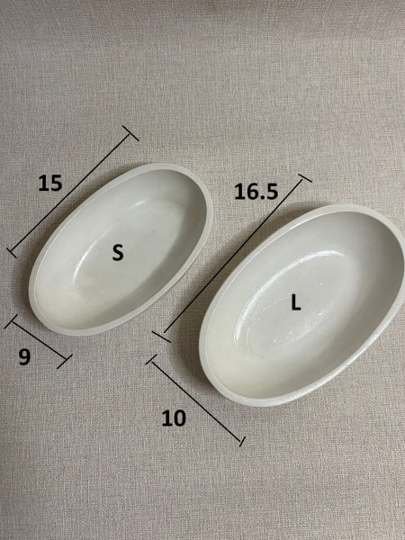 وعاء صب الشمع شكل بيضاوي